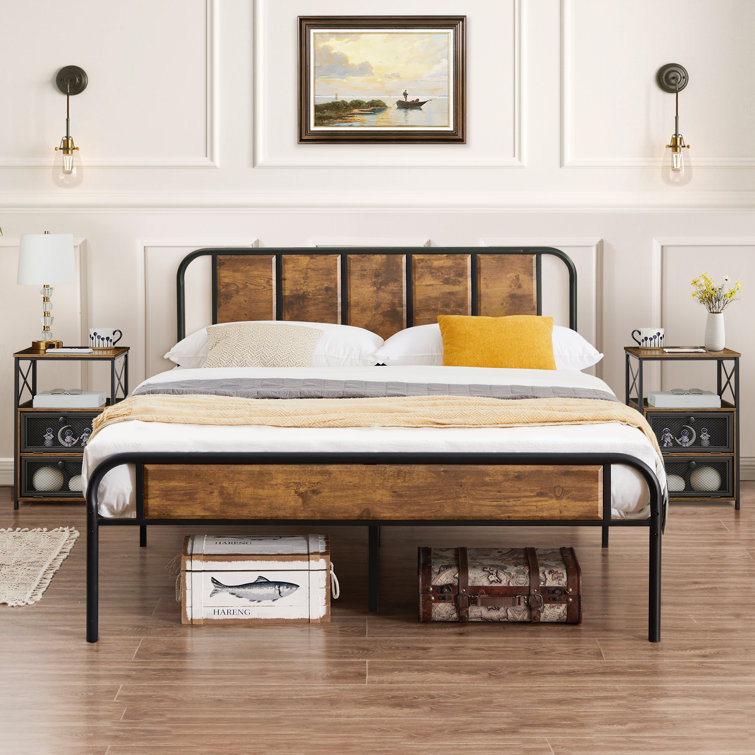 Affordable bed frame and headboard hot sale